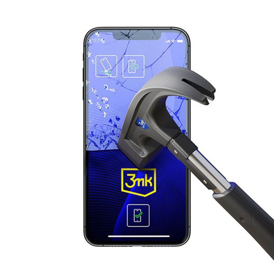 Folie pentru iPhone 11 / XR din silicon, 3mk FlexibleGlass, Transparent - 1 | YEO