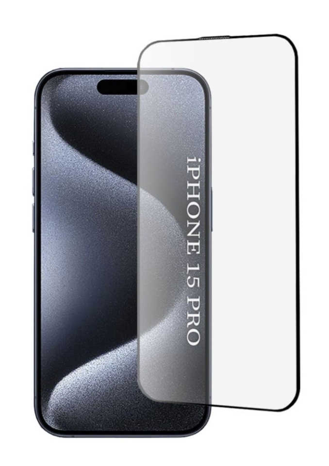 Folie pentru iPhone 15 Pro, SKYDDAR INNOVATION, ESD Glass Anti Static, Ultra HD, set cu sticker, Transparent