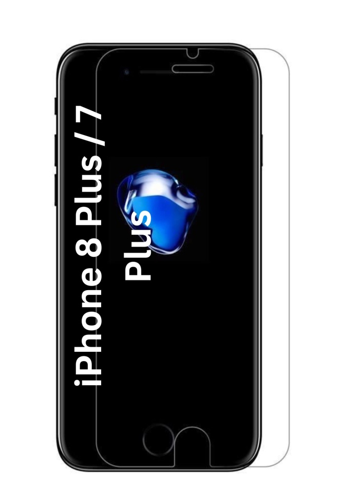 Folie pentru iPhone 8 Plus / 7 Plus, SKYDDAR INNOVATION, Protectie 9H, 0.3mm, Clear Vision, set cu sticker, Transparent