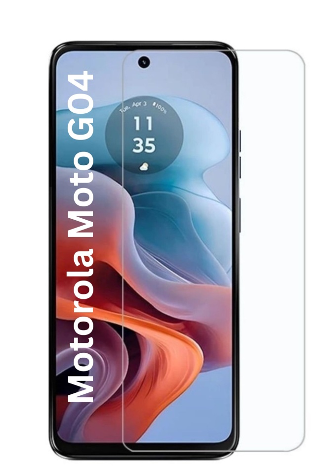 Folie pentru Motorola Moto G04 / Moto G24 / Moto G24 Power / Moto G04s / Moto E14, SKYDDAR INNOVATION, Protectie 9H, 0.3mm, Clear Vision, set cu sticker, Transparent