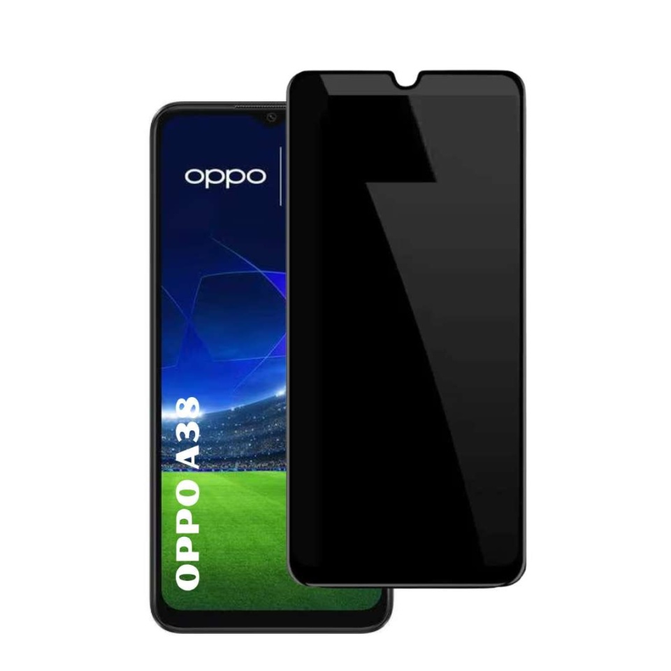 Folie pentru Oppo A38 / A18, Anti-spy Ultra HD, Protectie 9H, Montare Simplă, 111D, Privacy, set cu sticker