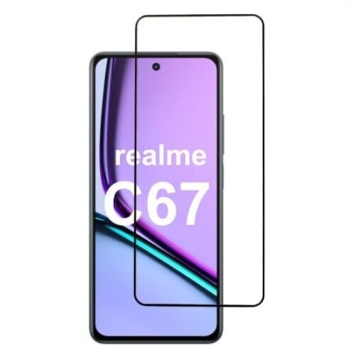 Folie pentru Realme C67 4G, SKYDDAR INNOVATION, Sticla Securizata, Ultra HD, Protectie 111D, Montare Simplă, Transparent, set cu sticker
