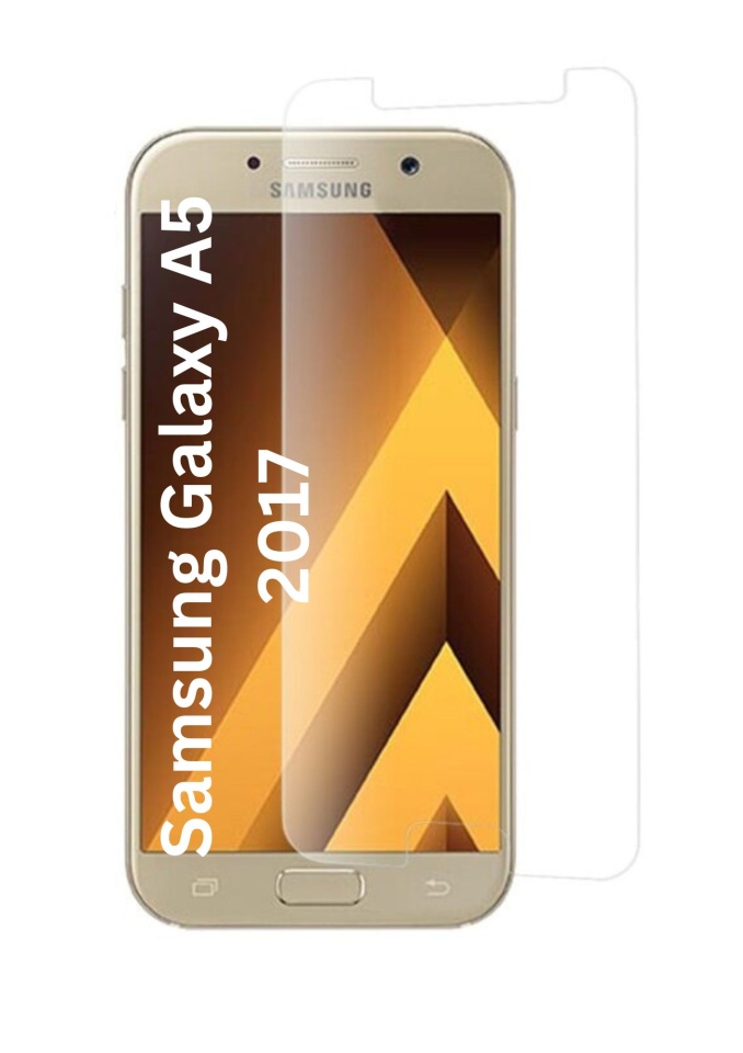 Folie pentru Samsung Galaxy A5 2017, SKYDDAR INNOVATION, Protectie 9H, 0.3mm, Clear Vision, set cu sticker, Transparent
