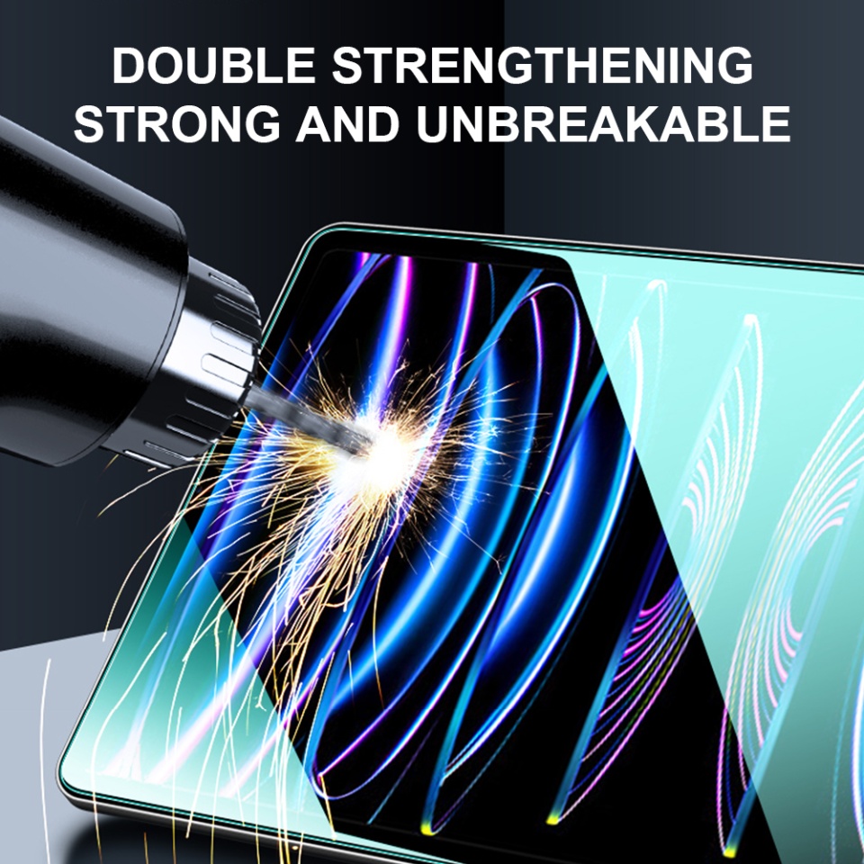 Folie sticla pentru iPad Air 11 (2024), Claritate si Protectie Maxima, 0.33mm, Strat Oleofobic Anti-Amprenta, SKDR 3D Tab Glass - Transparent - 3 | YEO