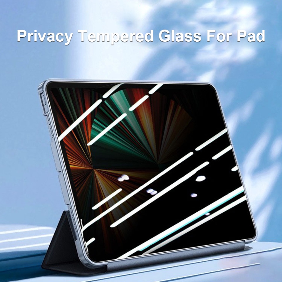 Folie sticla pentru iPad Pro 11 (2024), Claritate si Protectie Maxima, 0.33mm, Strat Oleofobic Anti-Amprenta, SKDR 3D Tab Glass - Privacy - 1 | YEO