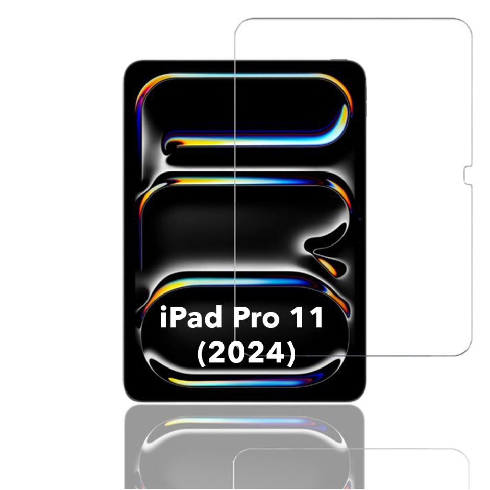 Folie sticla pentru iPad Pro 11 (2024), Claritate si Protectie Maxima, 0.33mm, Strat Oleofobic Anti-Amprenta, SKDR 3D Tab Glass - Transparent