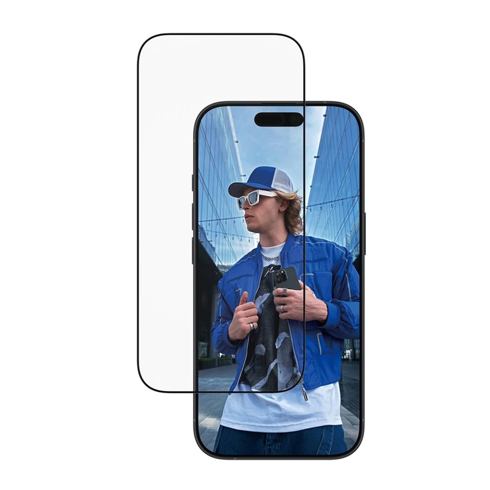 Folie Sticla pentru iPhone 16 Pro / 17, Ultra-Wide Fit w. EasyAligner, PanzerGlass, Anti-Soc si Anti-Bule, Transparent - 1 | YEO