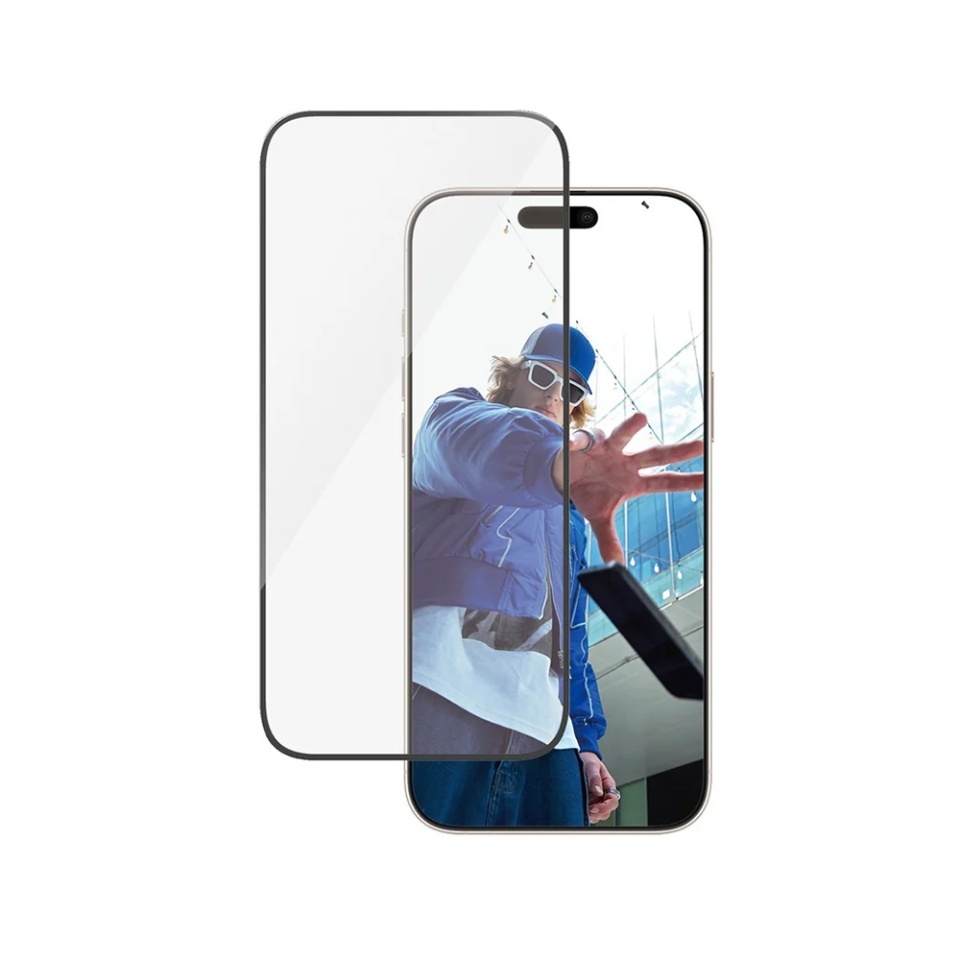 Folie Sticla pentru iPhone 16 Pro Max, Ultra-Wide Fit, PanzerGlass, Anti-Soc si Anti-Bule, Transparent - 2 | YEO