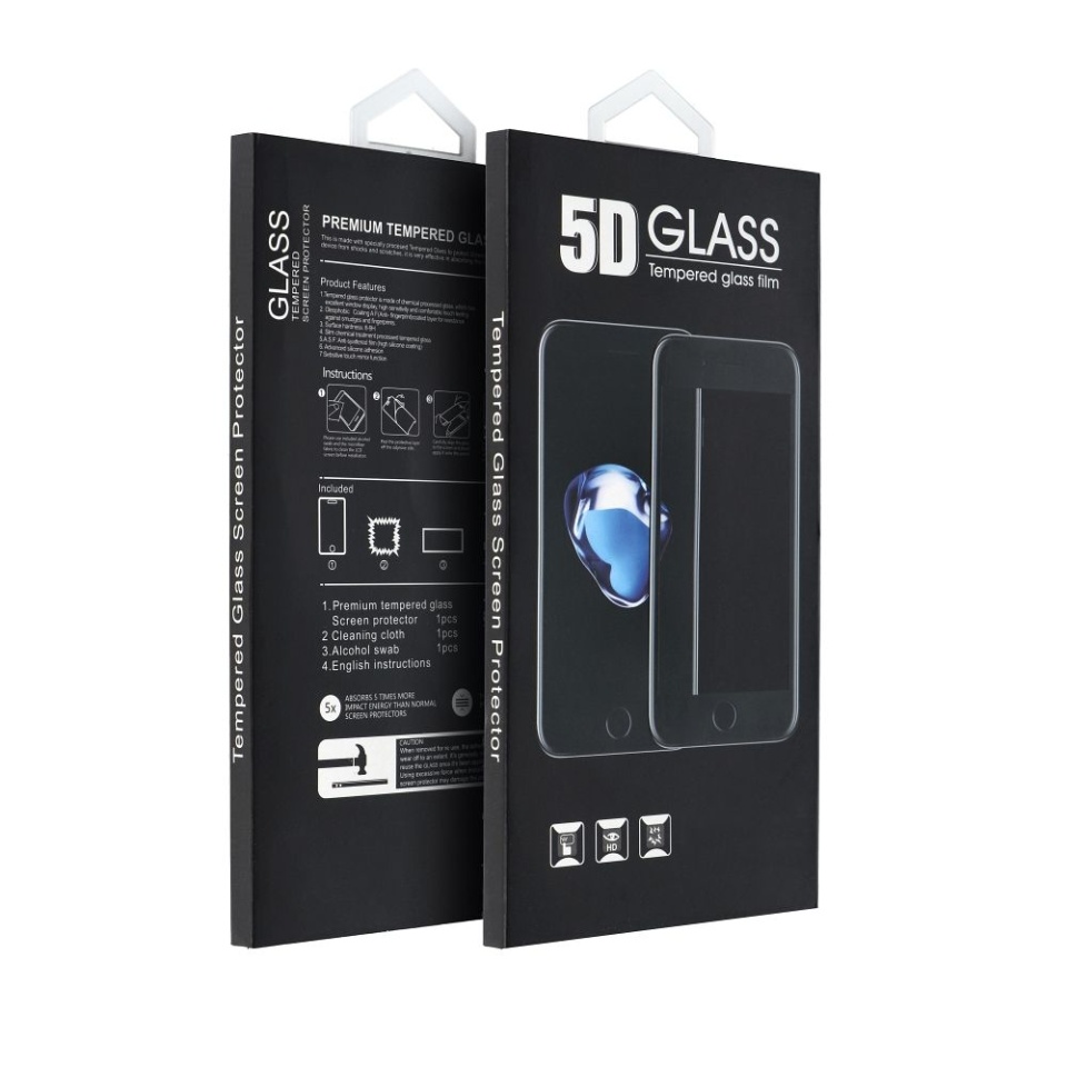 Folie sticla pentru Motorola Moto G14 / G54 / G73, full glue, SKYDDAR 5D - Negru - 2 | YEO