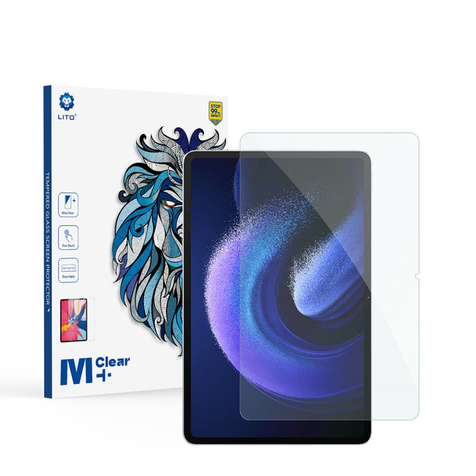 Folie sticla pentru Xiaomi Pad 6 / Pad 6 Pro, Claritate si Protectie Maxima, 0.33mm, Strat Oleofobic Anti-Amprenta, SKDR 3D Tab Glass - Transparent