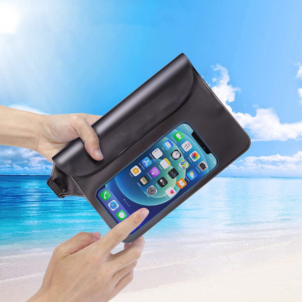 Geanta Universala pentru Accesorii, Waterproof, Techsuit - Albastru - 3 | YEO