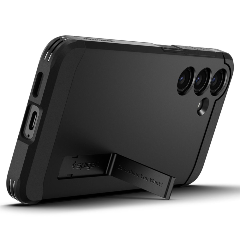 Husa Antisoc Samsung Galaxy S24 FE, Spigen Tough Armor - Negru - 3 | YEO