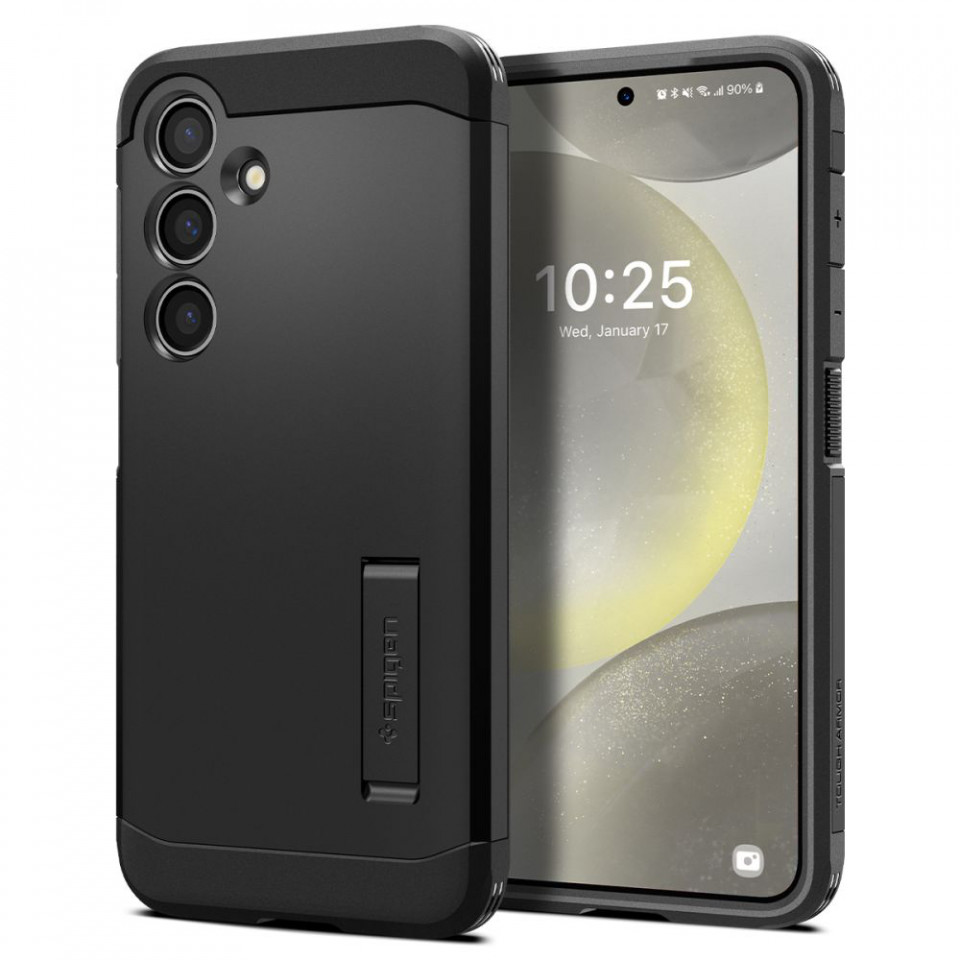 Husa Antisoc Samsung Galaxy S24, Spigen Tough Armor - negru