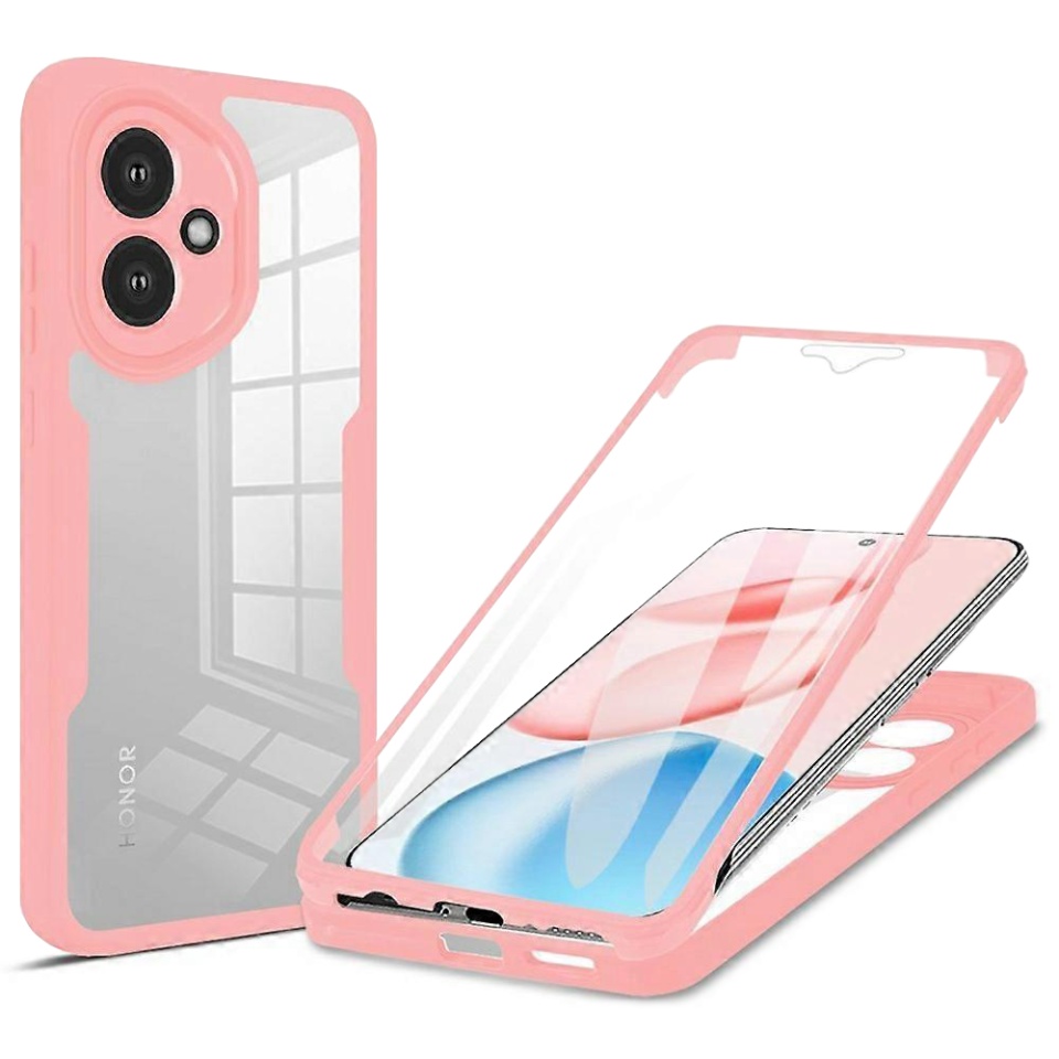 Husa + Folie pentru Honor 400, SKYDDAR INNOVATION, [Pachet 360°] ColorVerse, set cu sticker, Roz