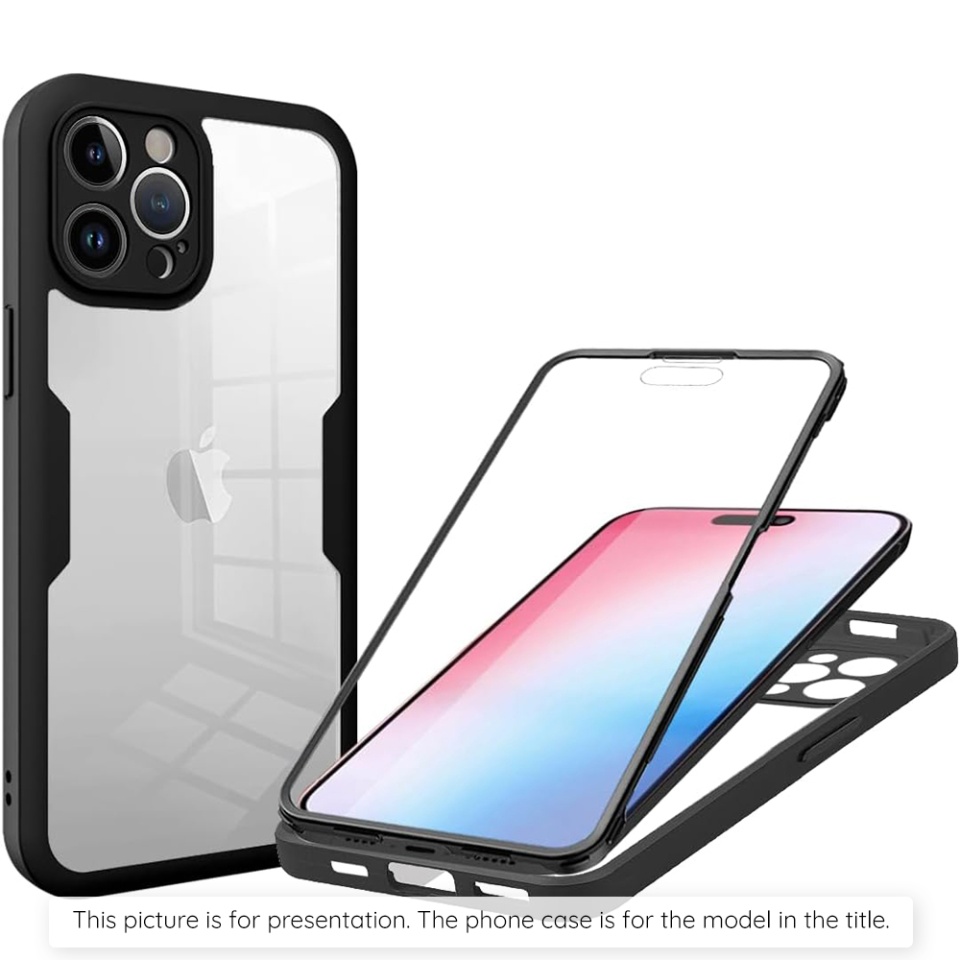 Husa + Folie pentru Oppo Reno13 Pro, SKYDDAR INNOVATION, [Pachet 360°] ColorVerse, Negru, set cu sticker