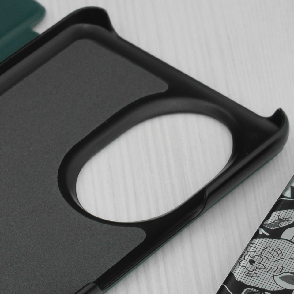 Husa Honor 200 Pro tip carte, Skyddar Eco View Leather - Verde - 2 | YEO