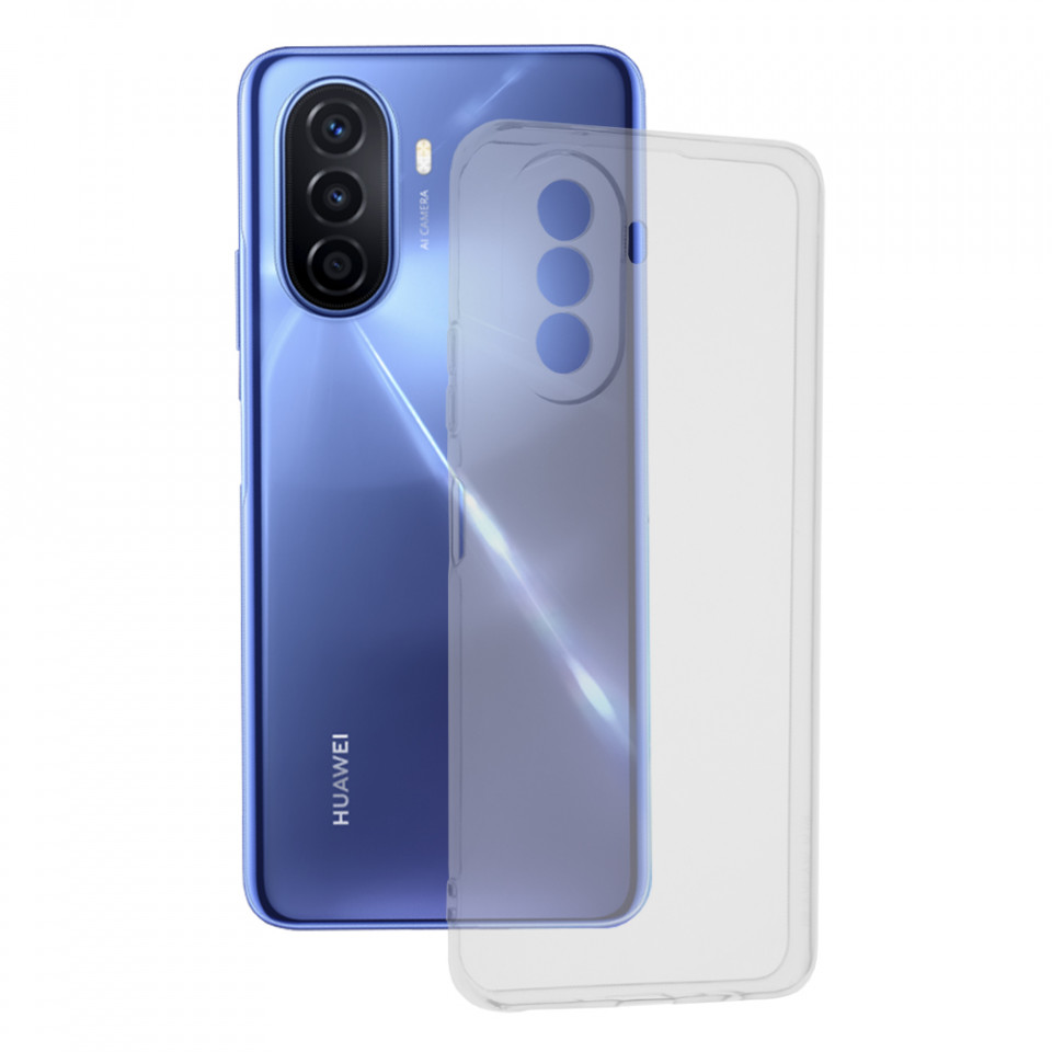Husa Huawei Nova Y70 din silicon TPU slim, Techsuit - Transparent
