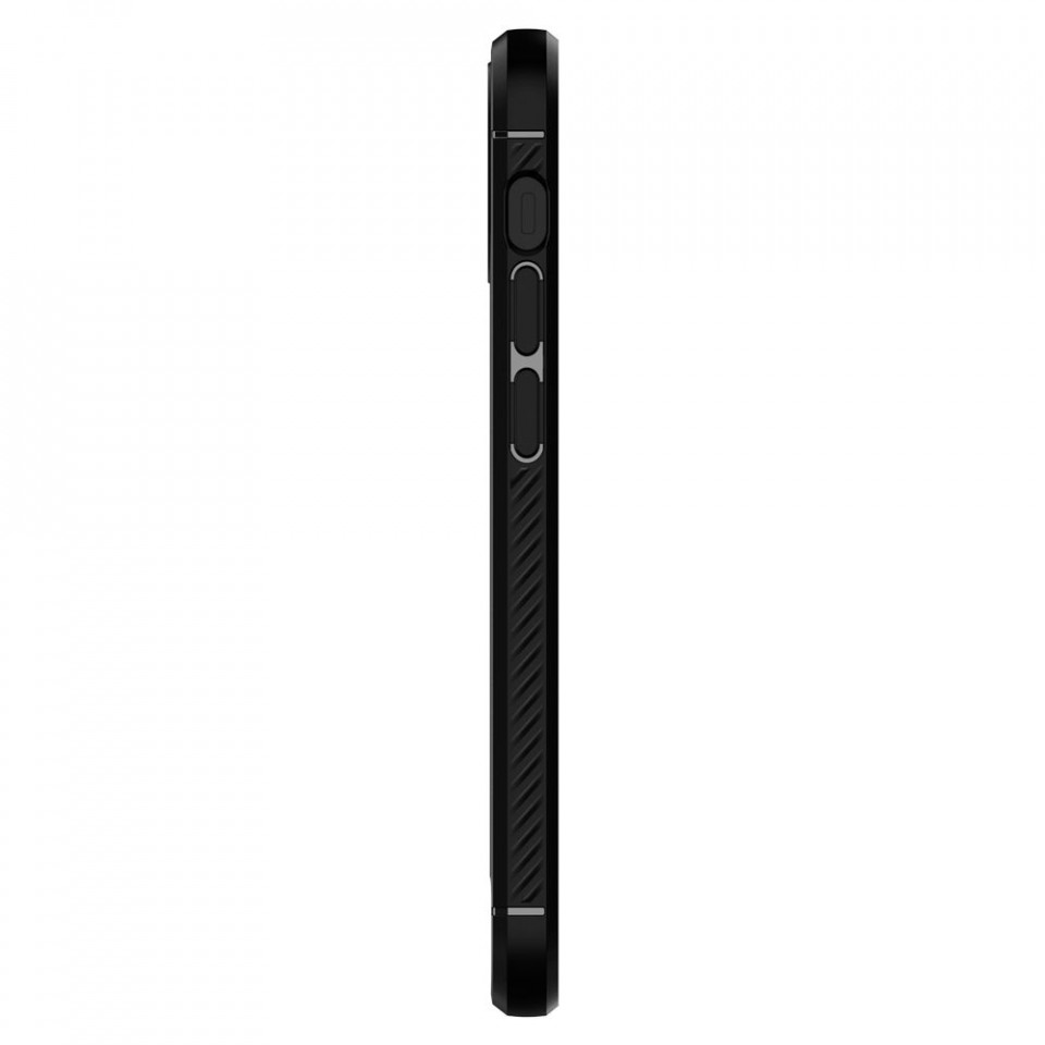 Husa iPhone 12 / 12 Pro, Rugged Armor Spigen - Negru - 4 | YEO