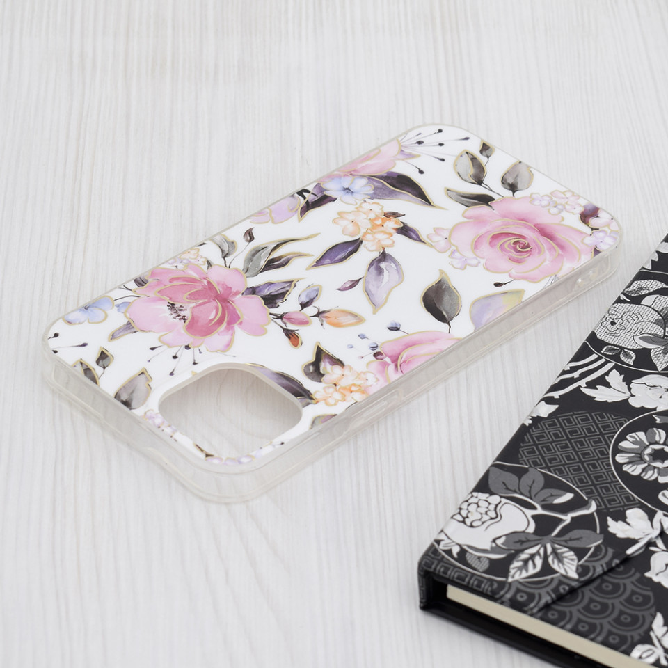 Husa iPhone 15 Plus Marble Series, Techsuit - Chloe White - 3 | YEO