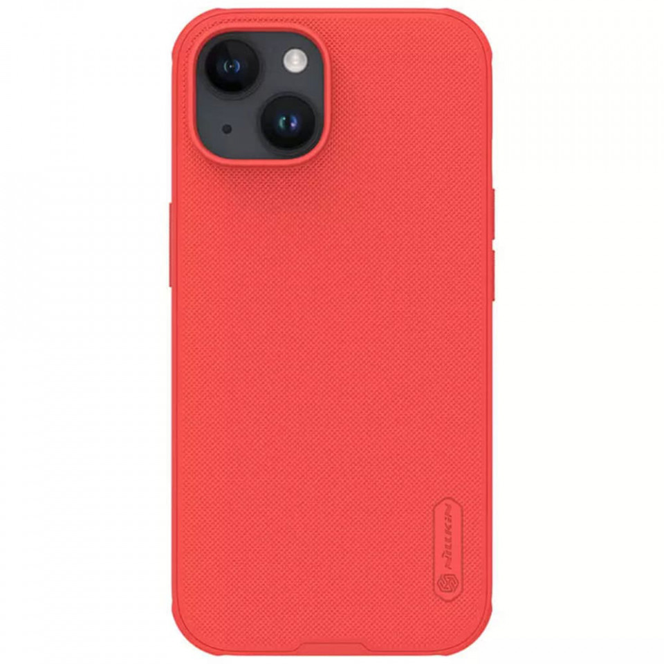 Husa iPhone 15 Plus, Nillkin Super Frosted Shield Pro - Rosu - 1 | YEO