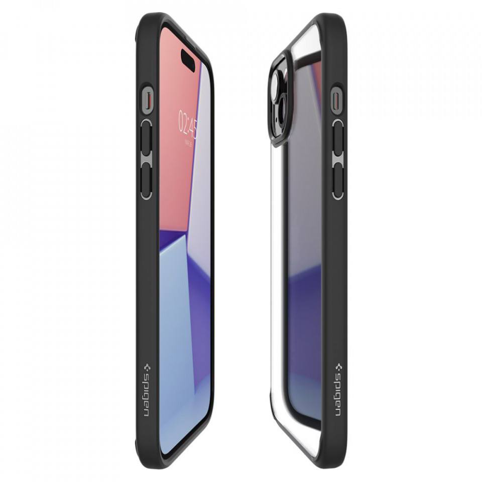 Husa iPhone 15 Plus, Spigen Ultra Hybrid - Matte Black - 4 | YEO