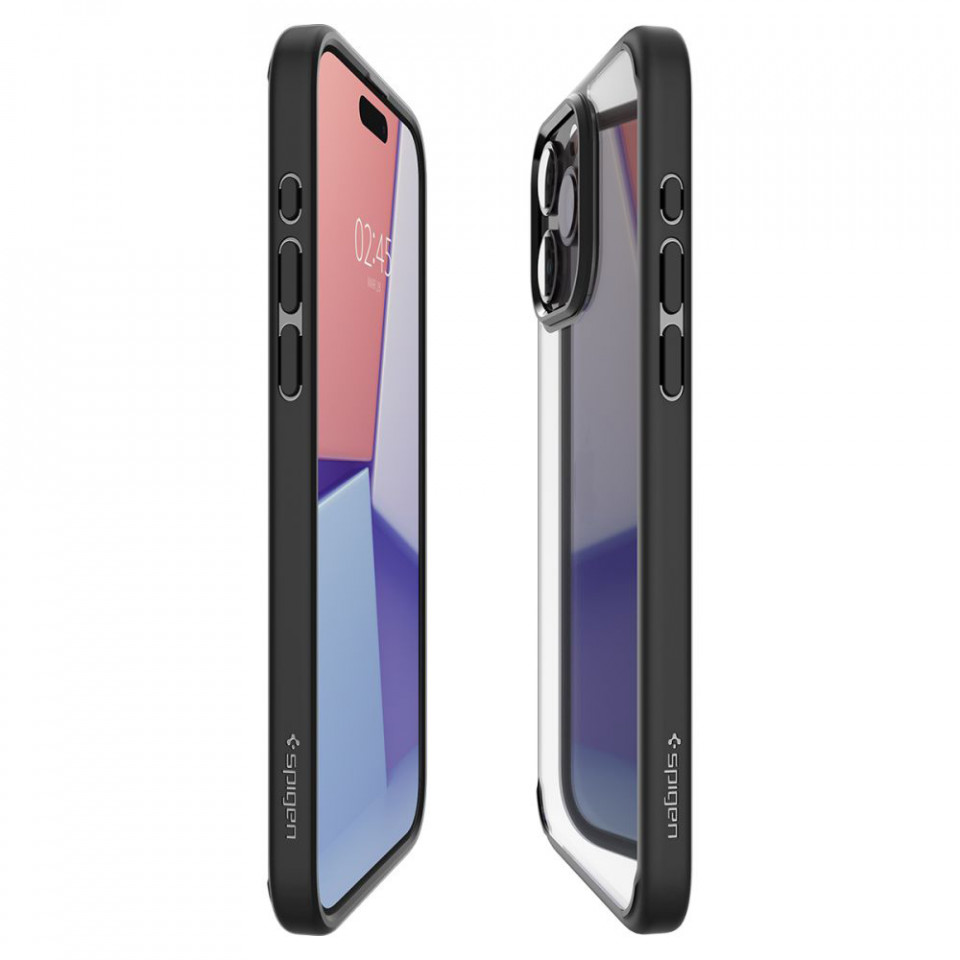 Husa iPhone 15 Pro, Spigen Ultra Hybrid - Matte Black - 4 | YEO