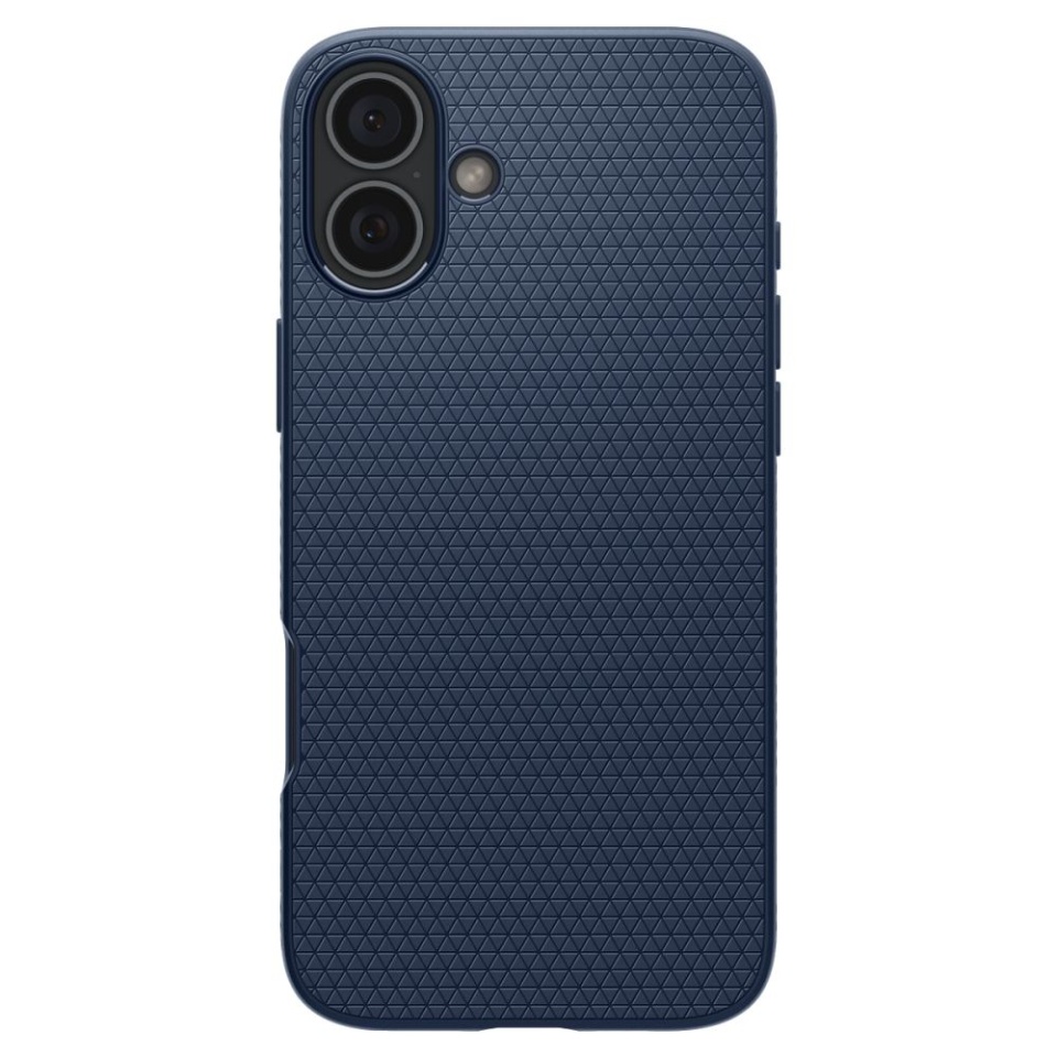 Husa iPhone 16 flexibila, Spigen Liquid Air - Bleumarin - 3 | YEO