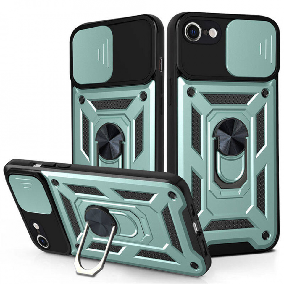Husa iPhone 6 Plus/ 6s Plus cu inel magnetic si protectie camera Skyddar CamShield - Mint