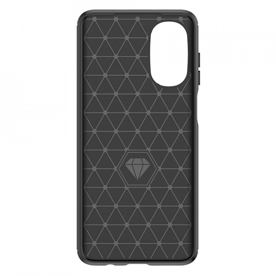 Husa Motorola Moto G52 4G din silicon, Slim, cu textura Fibra Carbon - Negru - 2 | YEO
