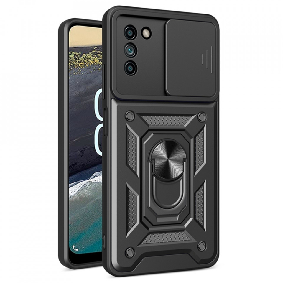 Husa Nokia G22 cu inel magnetic, Techsuit CamShield - Negru