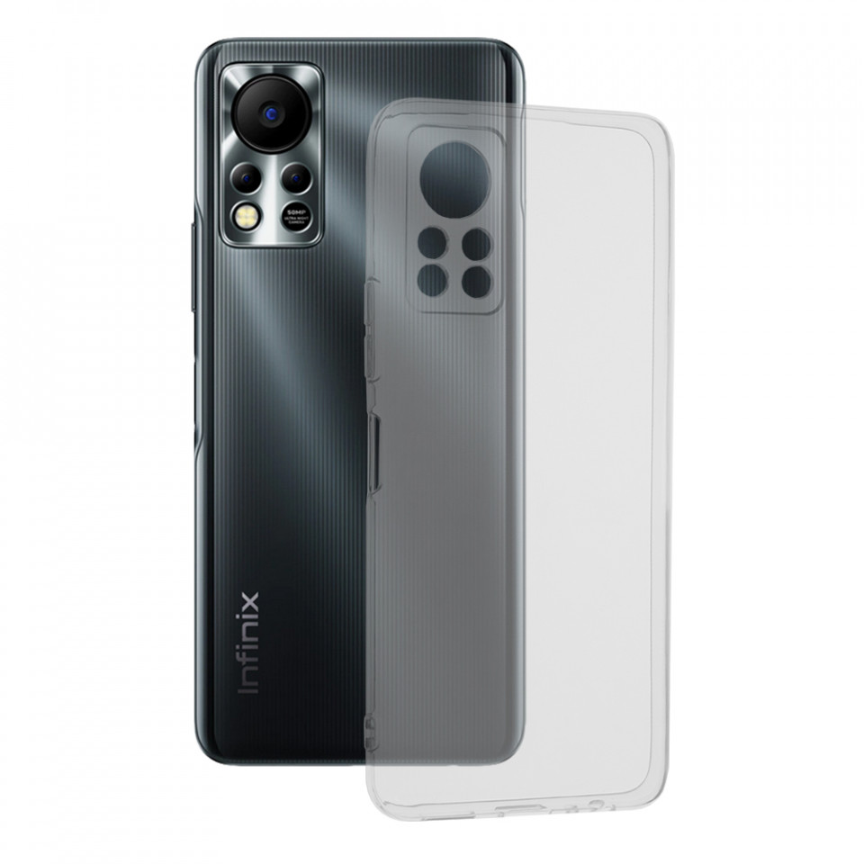 Husa Oppo Reno10 din silicon TPU slim, Techsuit - Transparent