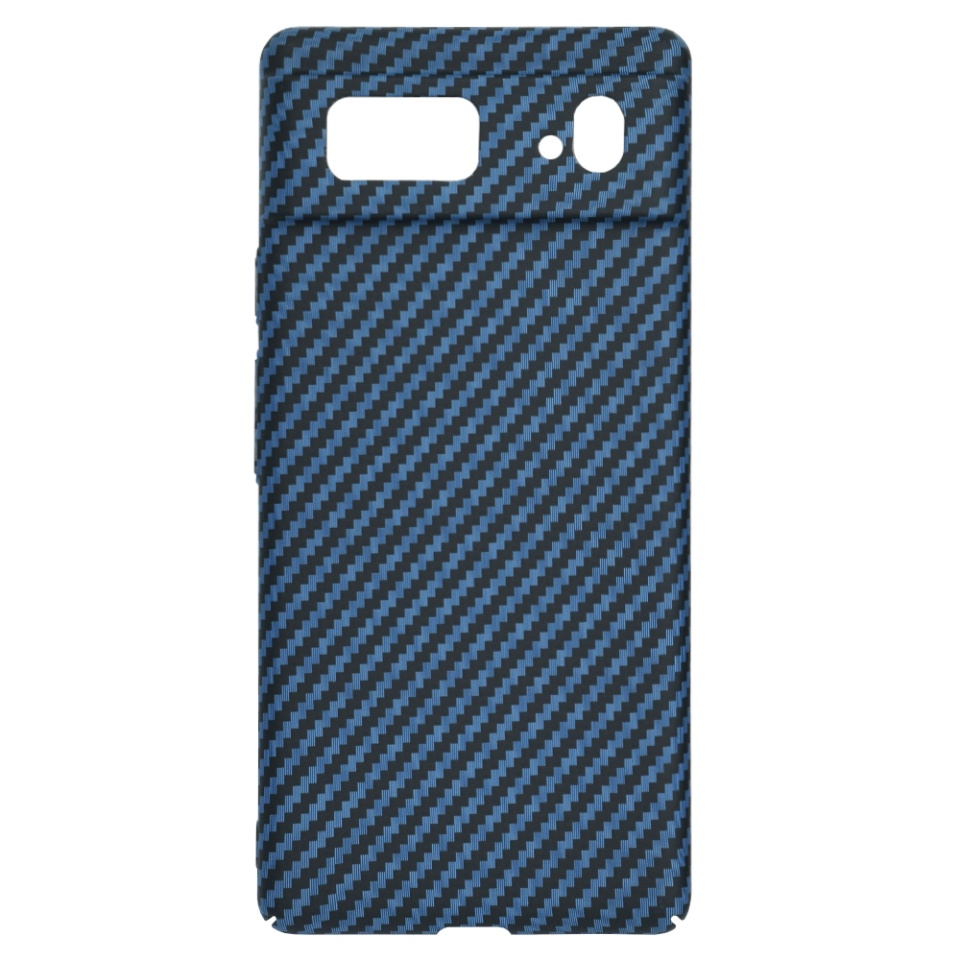 Husa pentru Google Pixel 6, Finisaj Premium cu Textura de Carbon, Design Elegant, SKDR CarbonFlex - Cyan - 3 | YEO