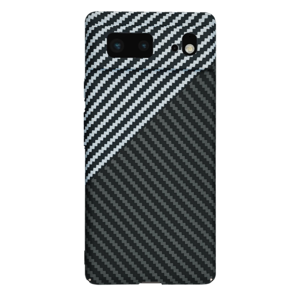 Husa pentru Google Pixel 6, SKYDDAR INNOVATION, textura carbon, Carbonite FiberShell, set cu sticker, [Culoare necunoscută], - 2 | YEO
