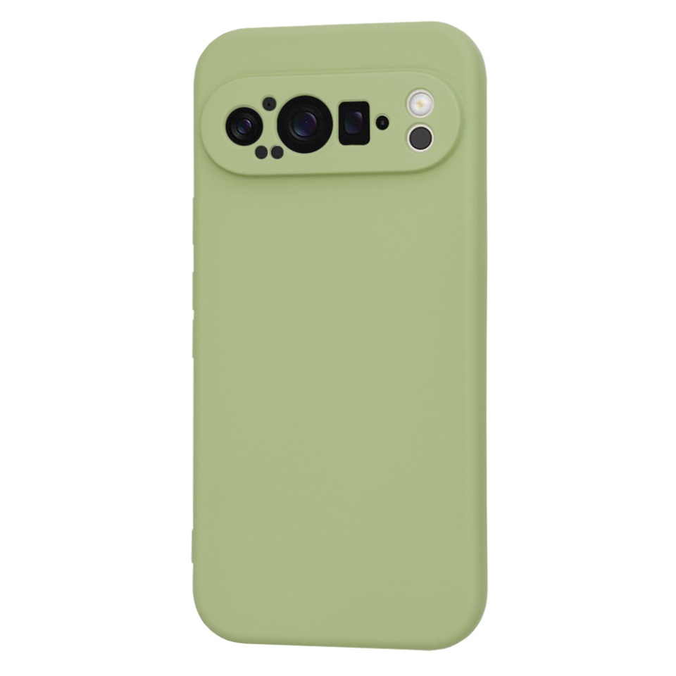 Husa pentru Google Pixel 9 Pro din Silicon Catifelat, Protectie Premium, Skyddar SoftElegance - Verde - 2 | YEO