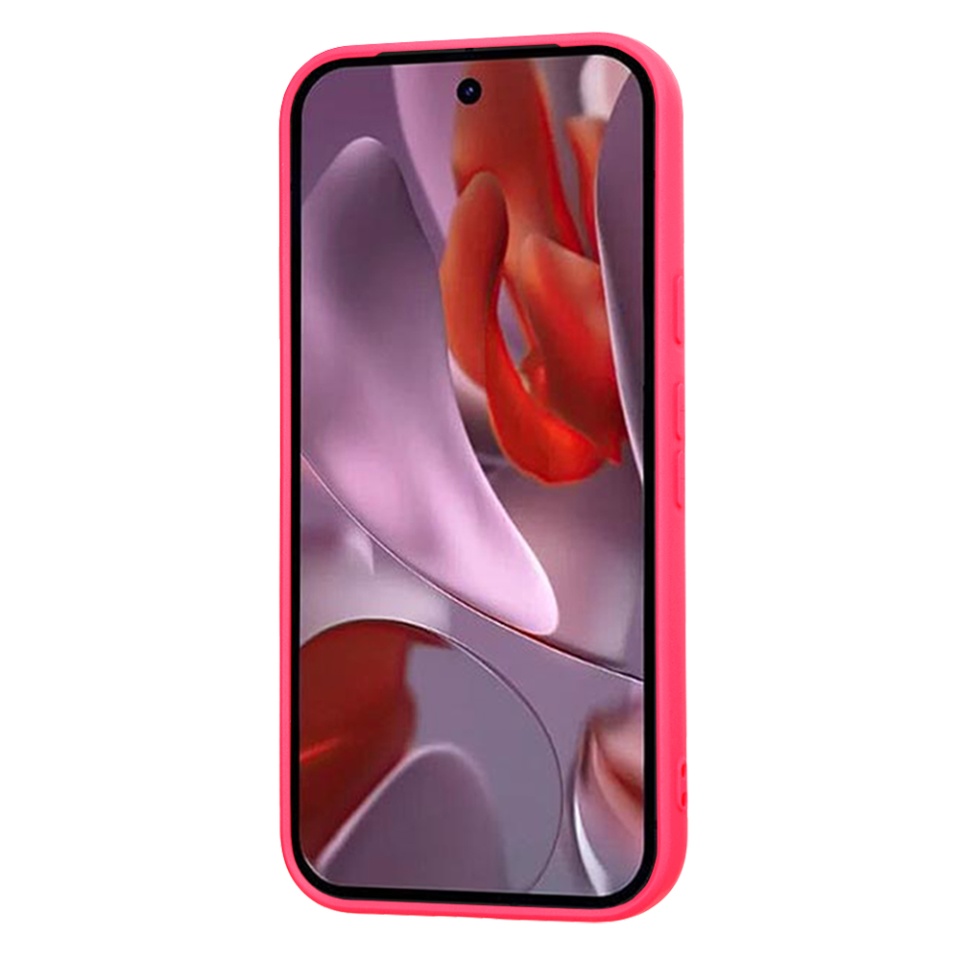 Husa pentru Google Pixel 9a din Silicon Catifelat, Protectie Premium, Skyddar SoftElegance - Fucsia - 1 | YEO