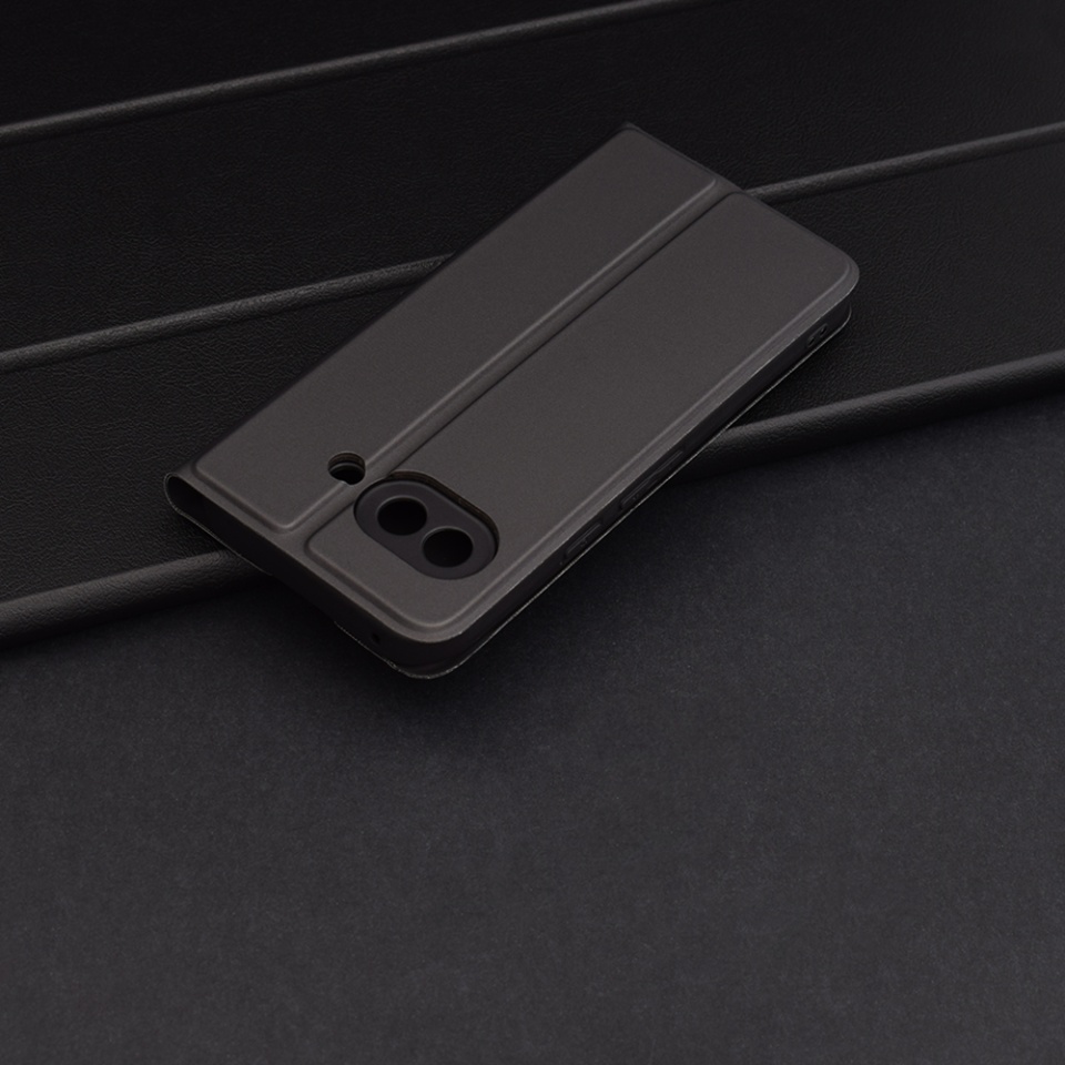 Husa pentru Google Pixel 9a, SKYDDAR INNOVATION, Magskin Book, tip Carte cu Portofel Interior, set cu sticker, Negru - 3 | YEO