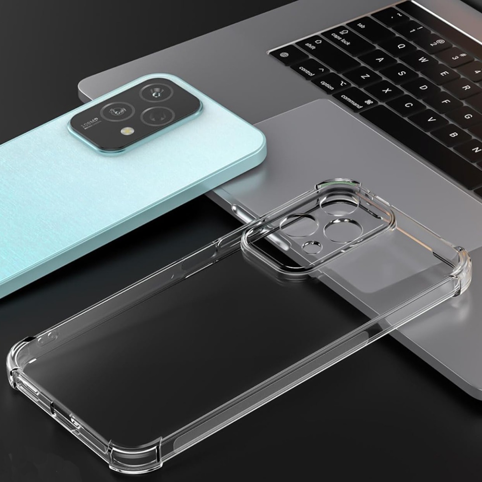 Husa pentru Honor 200 Lite , SKYDDAR INNOVATION, Shockproof Clear din Silicon Slim, Transparenta, set cu sticker - 3 | YEO