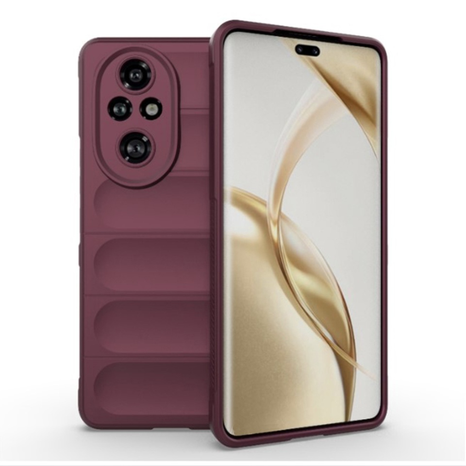 Husa pentru Honor 200 Pro eleganta, din silicon mat, SKDR Vogue - Bordo