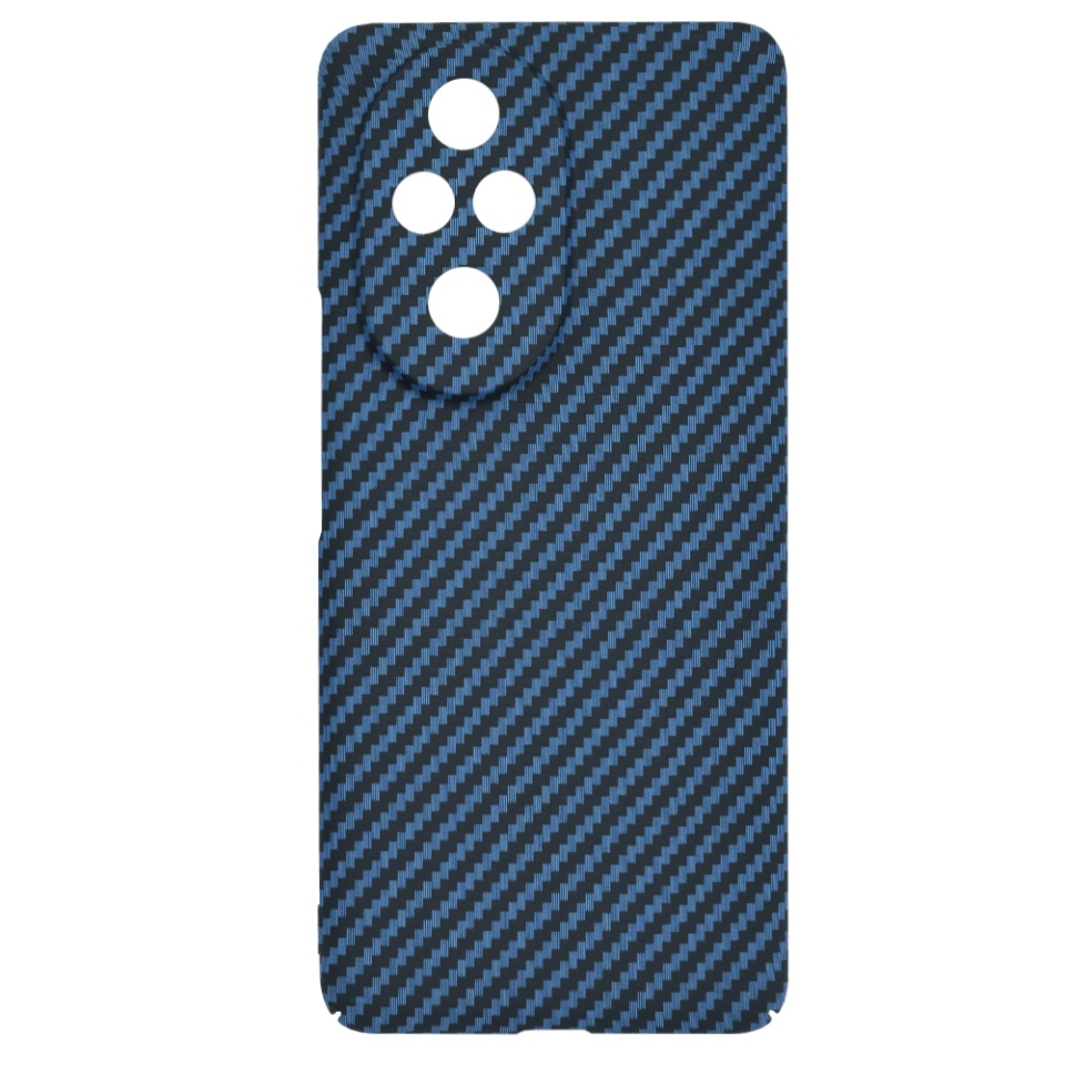 Husa pentru Honor 200 Pro, Finisaj Premium cu Textura de Carbon, Design Elegant, SKDR CarbonFlex - Cyan - 3 | YEO