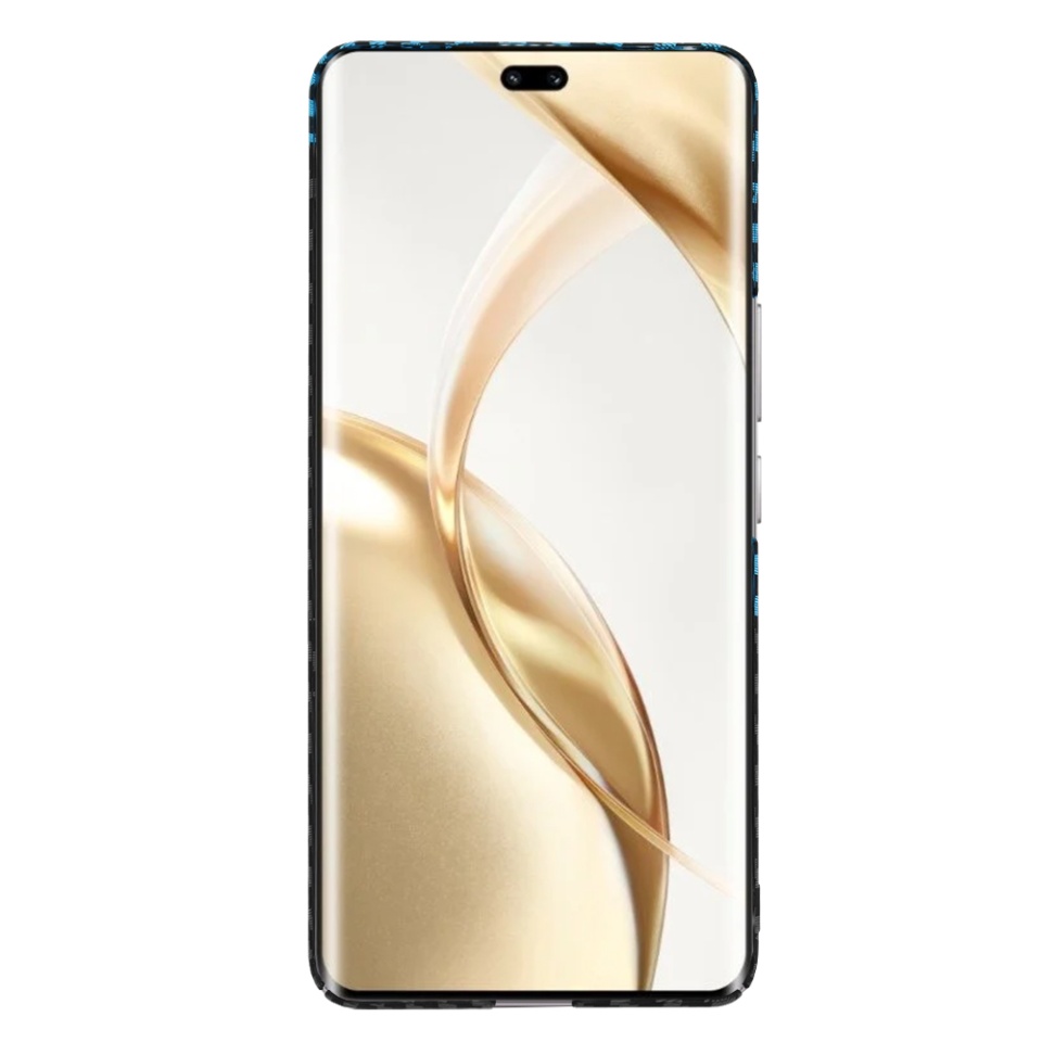 Husa pentru Honor 200 Pro, Finisaj Premium cu Textura de Carbon, Design Elegant, SKDR CarbonFlex - Bleu - 3 | YEO
