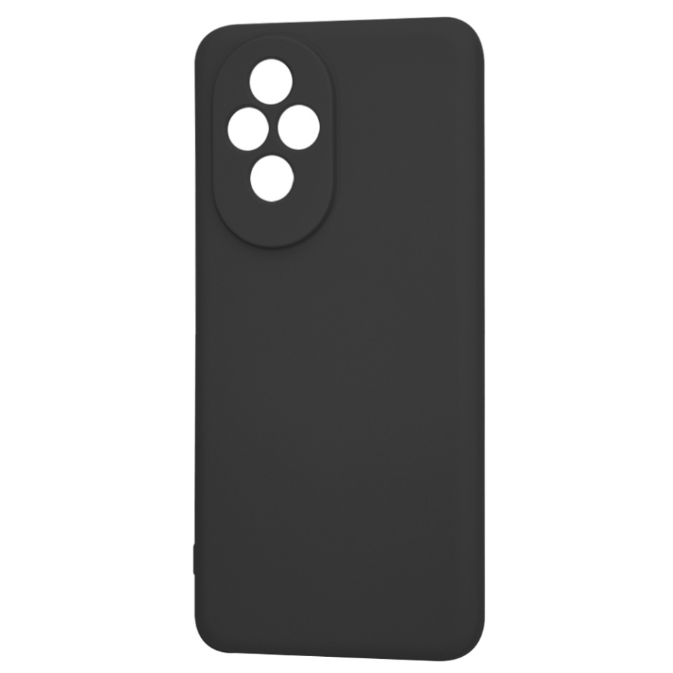 Husa pentru Honor 200, SKYDDAR INNOVATION, din Silicon Catifelat, SoftElegance, set cu sticker, Negru - 3 | YEO