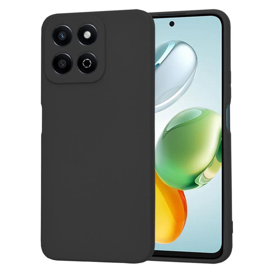 Husa pentru Honor 200 Smart / X7c din Silicon Catifelat, Protectie Premium, Skyddar SoftElegance - Negru