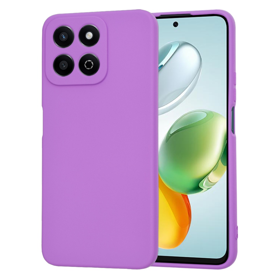 Husa pentru Honor 200 Smart / X7c din Silicon Catifelat, Protectie Premium, Skyddar SoftElegance - Mov