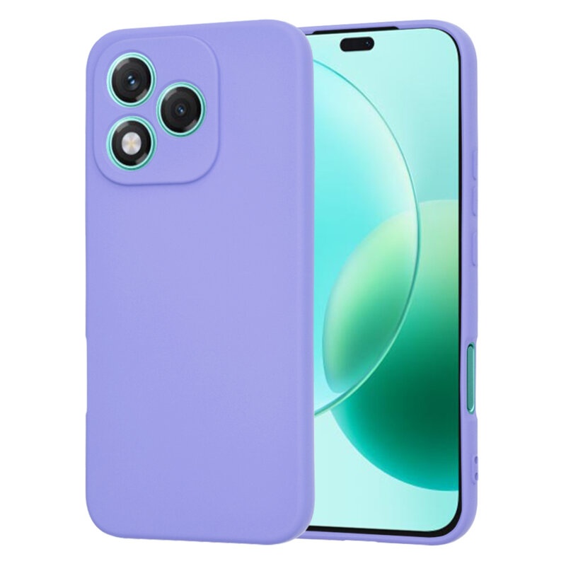Husa pentru Honor 400 Lite, SKYDDAR INNOVATION, din Silicon Catifelat, SoftElegance , Violet, set cu sticker