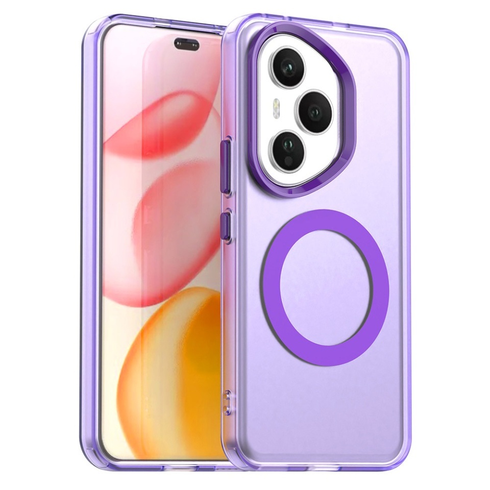 Husa pentru Honor 400 Pro, SKYDDAR INOVATION, CandyCase, Magsafe, set cu sticker, Mov