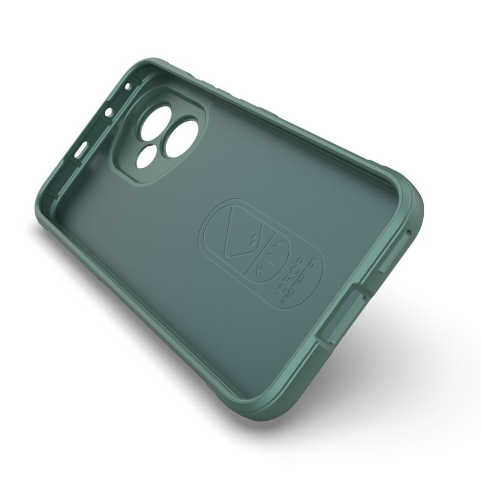 Husa pentru Honor 400, SKYDDAR INNOVATION, Magic Shield, din Silicon Mat, set cu sticker, Verde - 2 | YEO