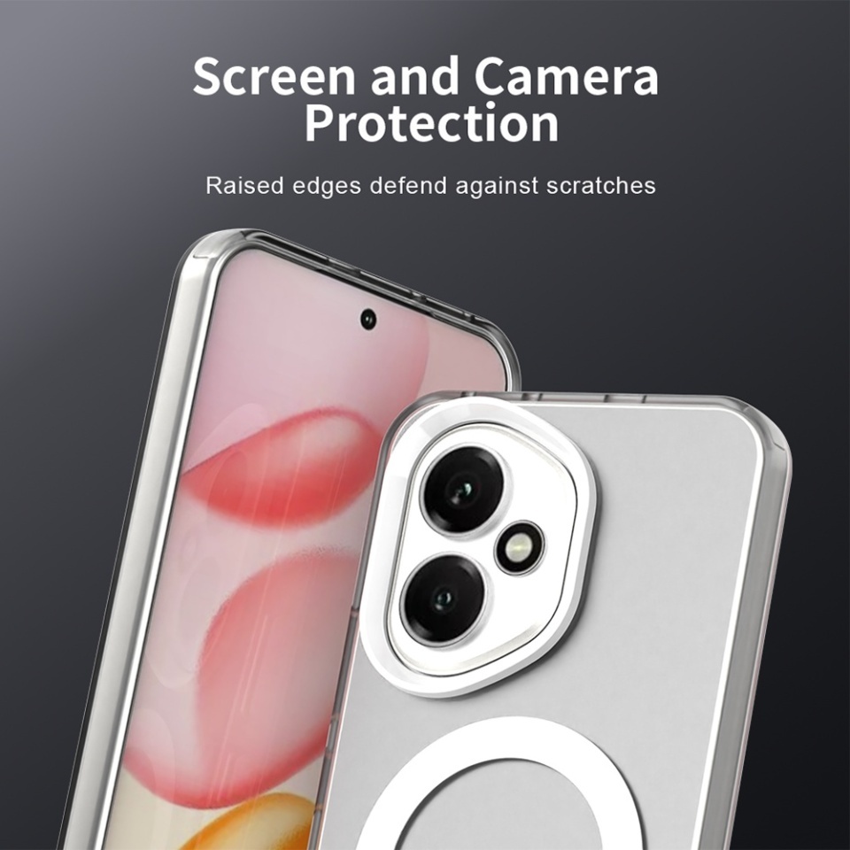 Husa pentru Honor 400, SKYDDAR INOVATION, CandyCase, Magsafe, set cu sticker, Alb - 2 | YEO