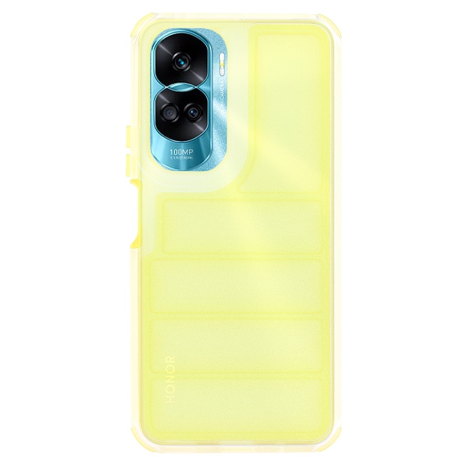 Husa pentru Honor 90 Lite, Skyddar Luxury Waves, Galben - 1 | YEO