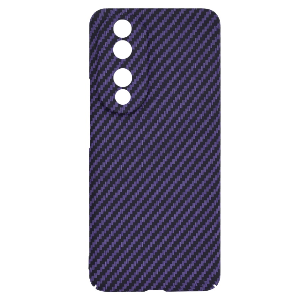 Husa pentru Honor 90, SKYDDAR INNOVATION, textura carbon, Carbonite FiberShell, set cu sticker, Mov, - 3 | YEO