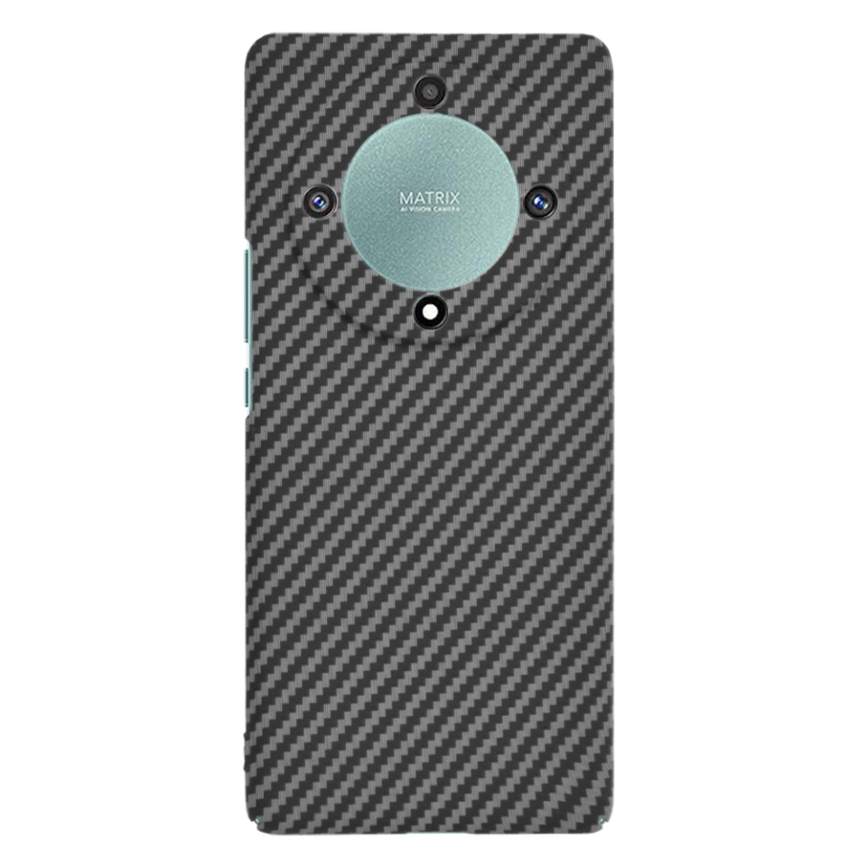 Husa pentru Honor Magic5 Lite, Finisaj Premium cu Textura de Carbon, Design Elegant, SKDR CarbonFlex - Negru - 1 | YEO